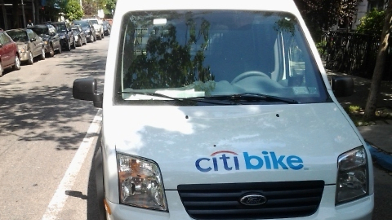 Illustration for article titled New Tumblr Shames Cops (And One Citi Bike Van) Parked In Bike Lanes